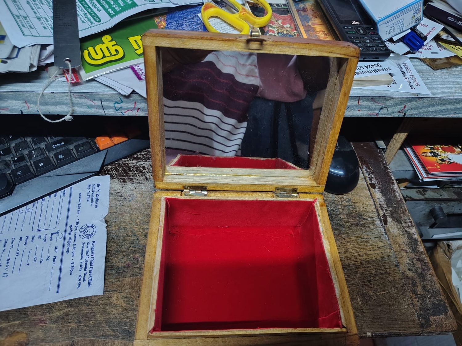 Multipurpose wooden box (Thirumann, Saligramam, Vigraham etc. keeping box) with Lid. Multipurpose wooden box (Thirumann, Saligramam, Vigraham etc. keeping box) with Lid.