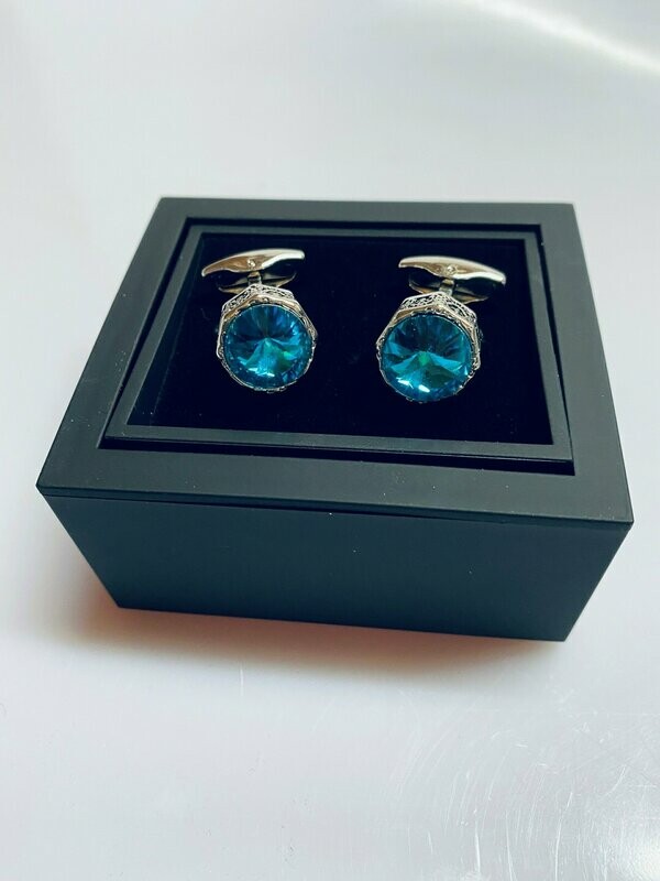 Silver cufflinks