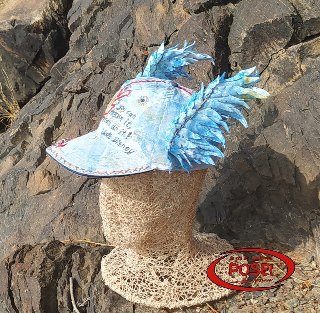 One of kind &quot;Realize you dreams&quot; basketball hat with wings