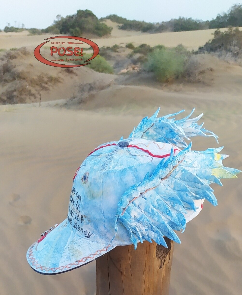&quot;Denim Pegasus&quot; one of kind basketball cap