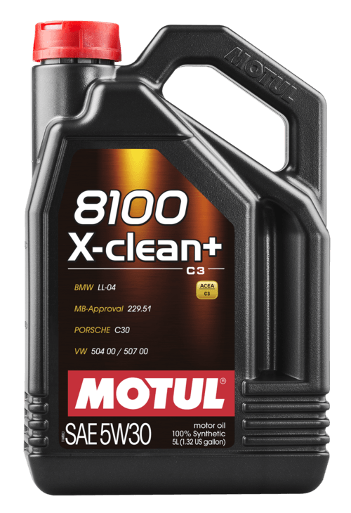 Motul 8100 X-Clean + 5W30 Long-Life Engine Oil