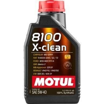 Motul 8100 X-Clean 5w40 Engine Oil