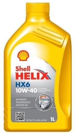 Shell Helix HX6 10W40 Engine Oil Shell Helix HX6 10w40 Semi-Synthetic