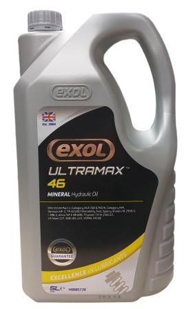 Exol Ultramax Hydraulic Oil AW46, Select Pack Size & Qty: 5lt