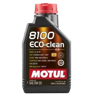 Motul 8100 Eco Clean 0W30 C2 Engine Oil - Ford Motul 8100 Eco Clean 0W30 C2 Engine Oil - Ford, Select Pack Size & Qty: 1lt
