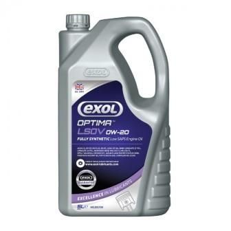 Exol Optima LSOV C5 0w20 Engine Oil. ACEA C5-C6 Approved BMW 0w20 Engine Oil