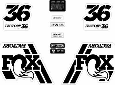 Fox 36 Factory 2019 (Fit Grip2) only black Fox 36 Factory 2019 (Fit Grip2) only black