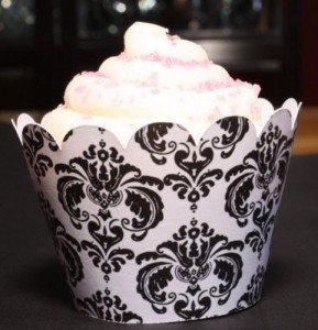 Damask Cupcake Wrappers