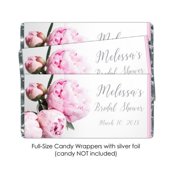 Peonies Candy Wrappers