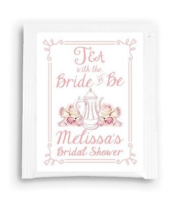 Rose Floral Tea With the Bride to Be Tea Favor Rose Floral Tea With the Bride to Be Tea Favor