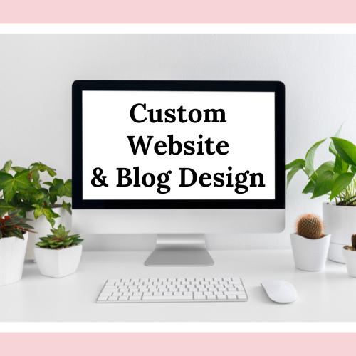 Custom WEBSITE / BLOG DESIGN
