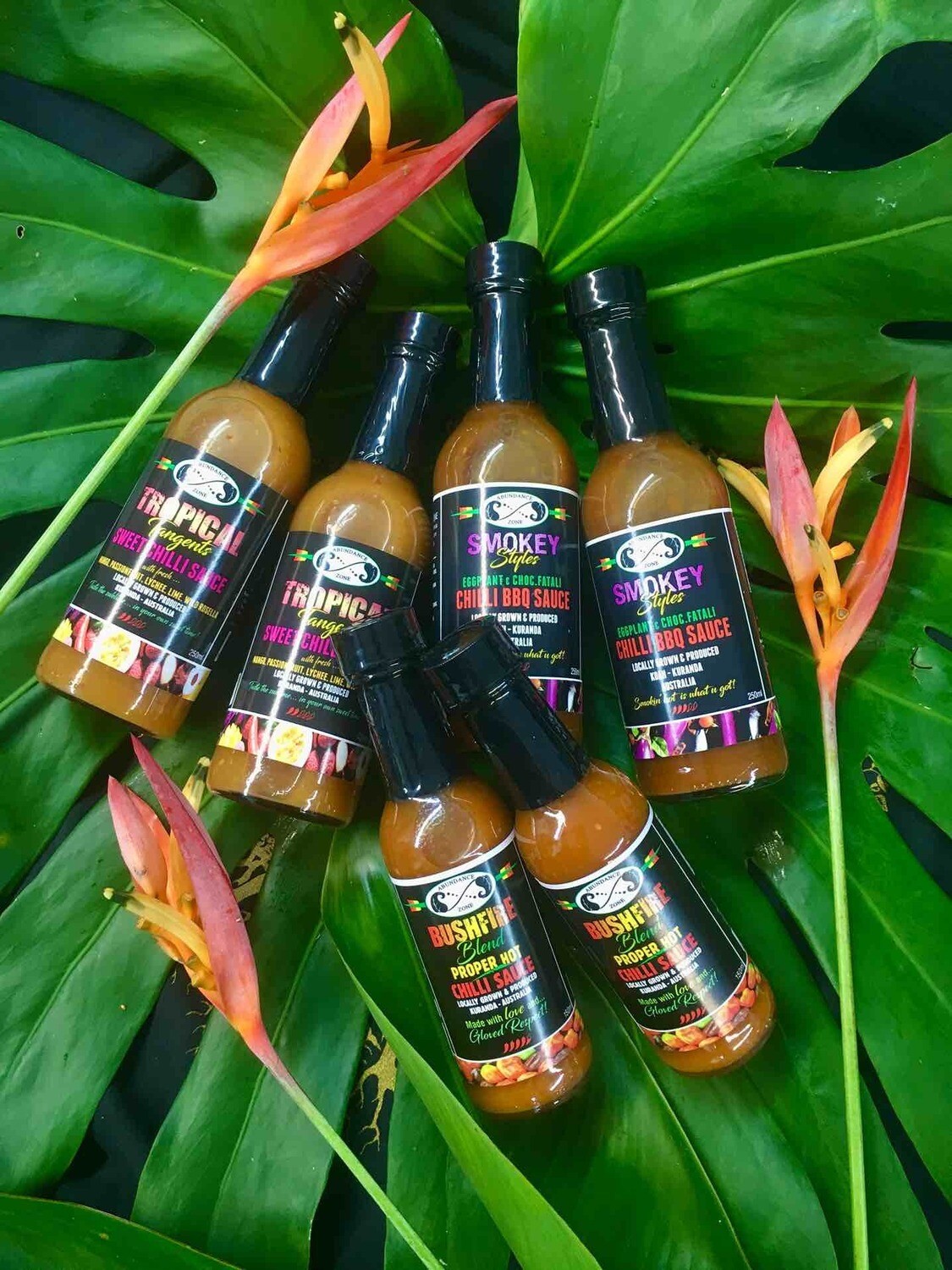 COMBO PACK 2-  2 x Bushfire Blend 150ml + 2 x Smokey Styles 250ml + 2 x Tropical Tangents 250ml.