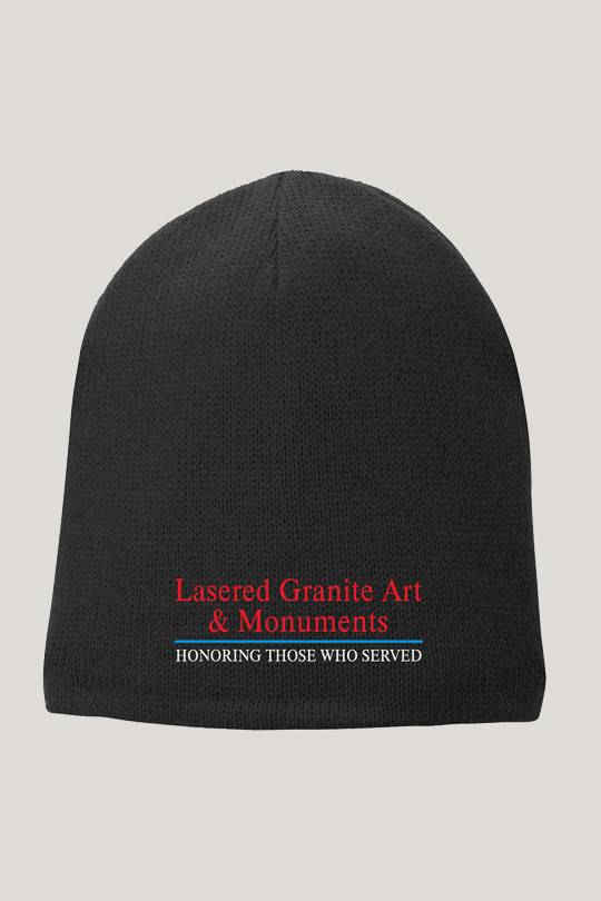 Laser Granite Art And Monuments Fleece Lined Beanie