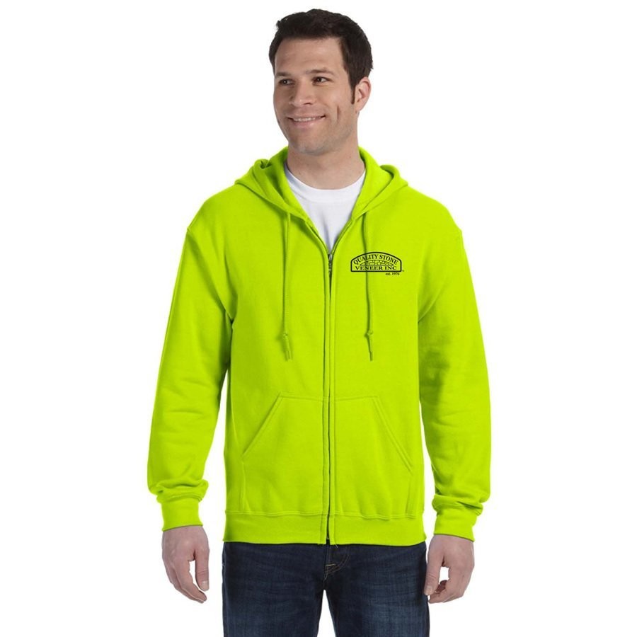 Quality Stone Veneer Inc Heavy Blend 50/50 Full-Zip Hood