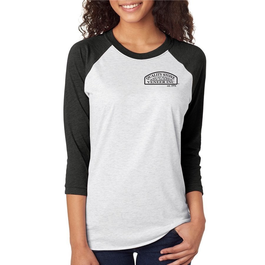 Quality Stone Veneer Inc Unisex Raglan 3/4 Sleeve T Shirt