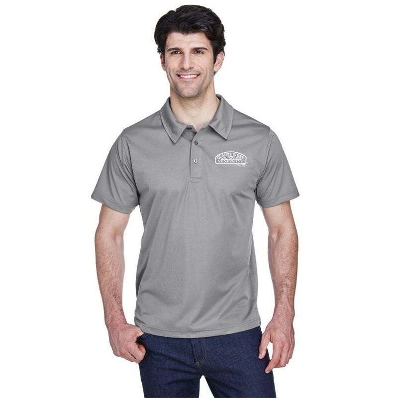 Quality Stone Veneer Inc Men's Command Snag Protection Polo Quality Stone Veneer Inc Men's Command Snag Protection Polo