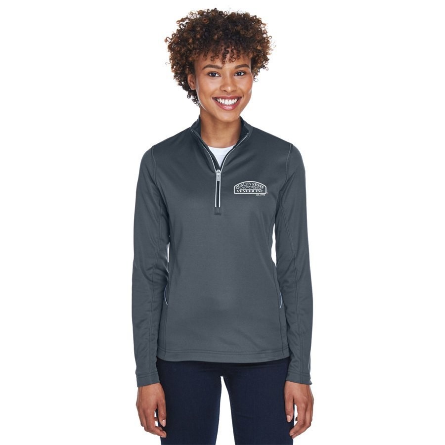 Quality Stone Veneer Inc Ladies' Cool & Dry Sport Quarter-Zip Pullover