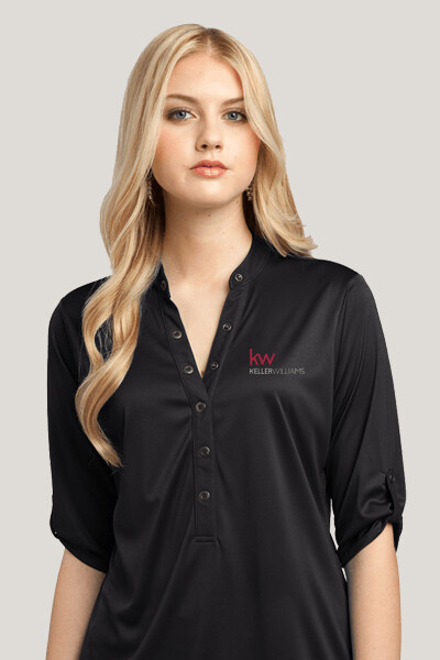 Keller Williams Ladies' Fit Henley Shirt