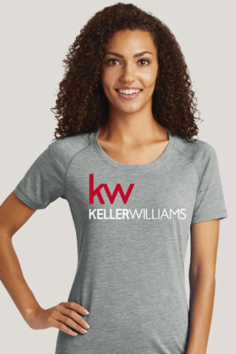 Keller Williams Ladies Tri-Blend Wicking Scoop Neck Raglan Tee