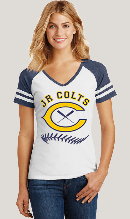 Cedar Cliff Jr Colts  Women's Game V-Neck Tee