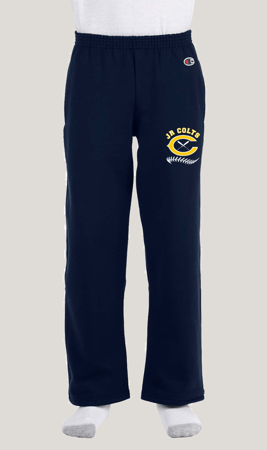 Cedar Cliff Jr Colts - Champion - Double Dry Eco Youth Open Bottom Sweatpants with Pockets