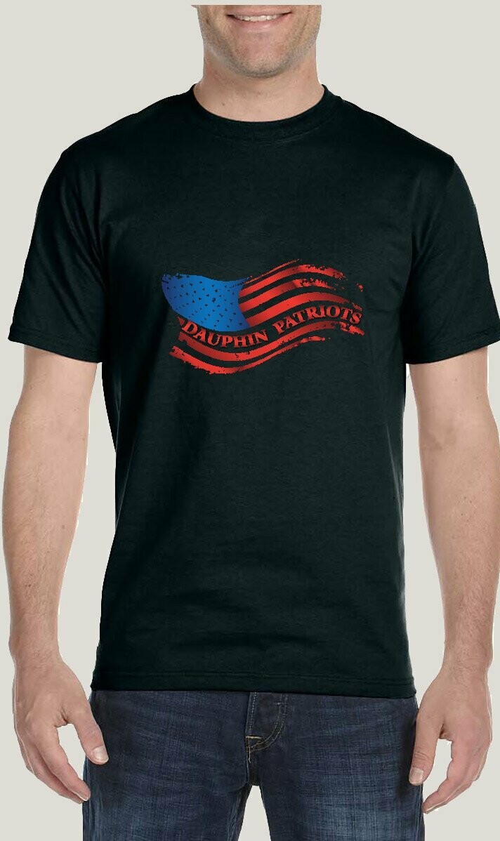Dauphin Patriots Comfortsoft Cotton T-Shirt (Black)