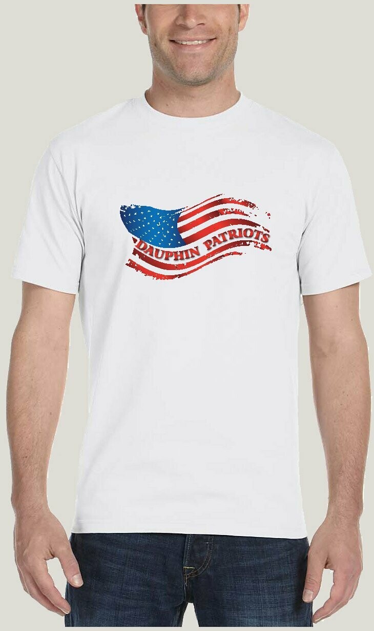Dauphin Patriots Comfortsoft Cotton T-Shirt (White)