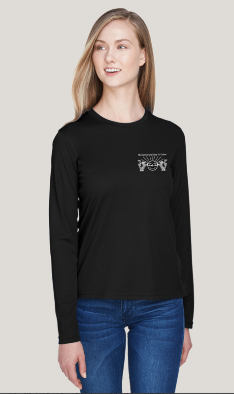 Mechanicsburg Kung Fu Center Ladies' Agility Performance Long-Sleeve Piqué Crewneck