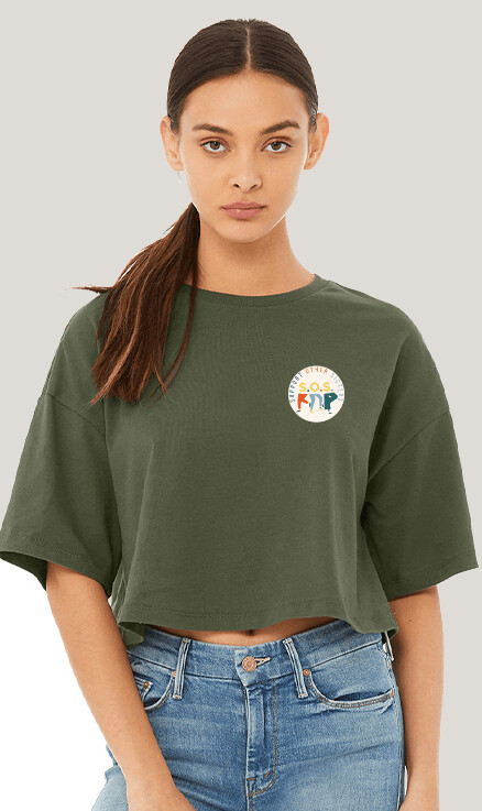 S.O.S. FWD Fashion Ladies' Jersey Cropped T-Shirt