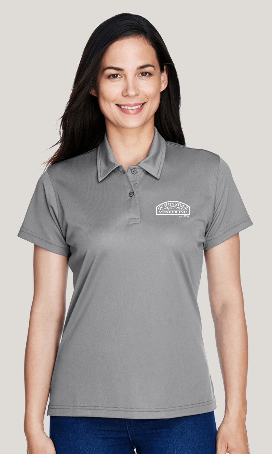 Quality Stone Veneer Inc Ladies' Command Snag Protection Polo