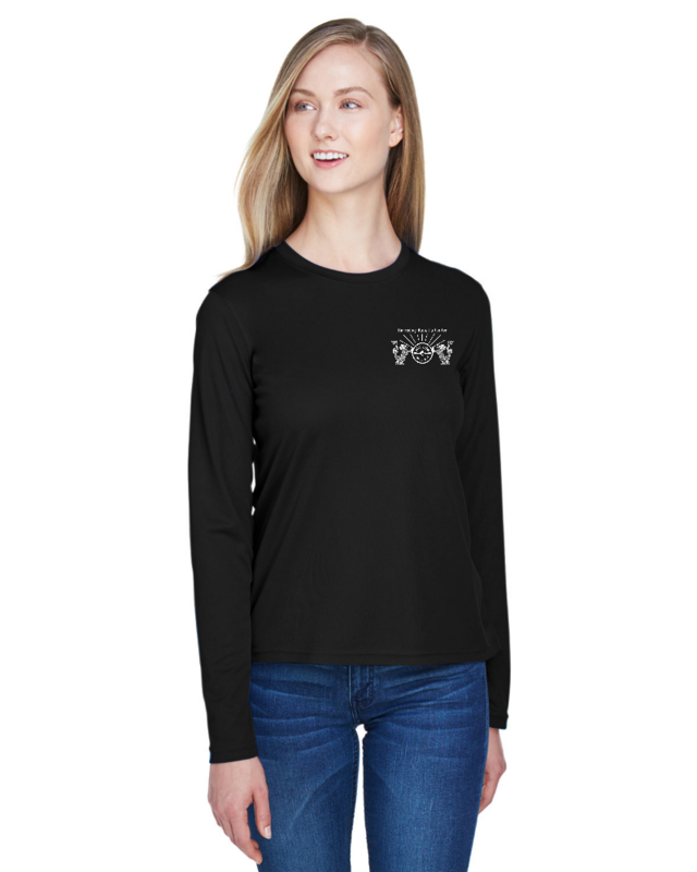 Harrisburg Kung Fu Center Ladies' Agility Performance Long-Sleeve Piqué Crewneck