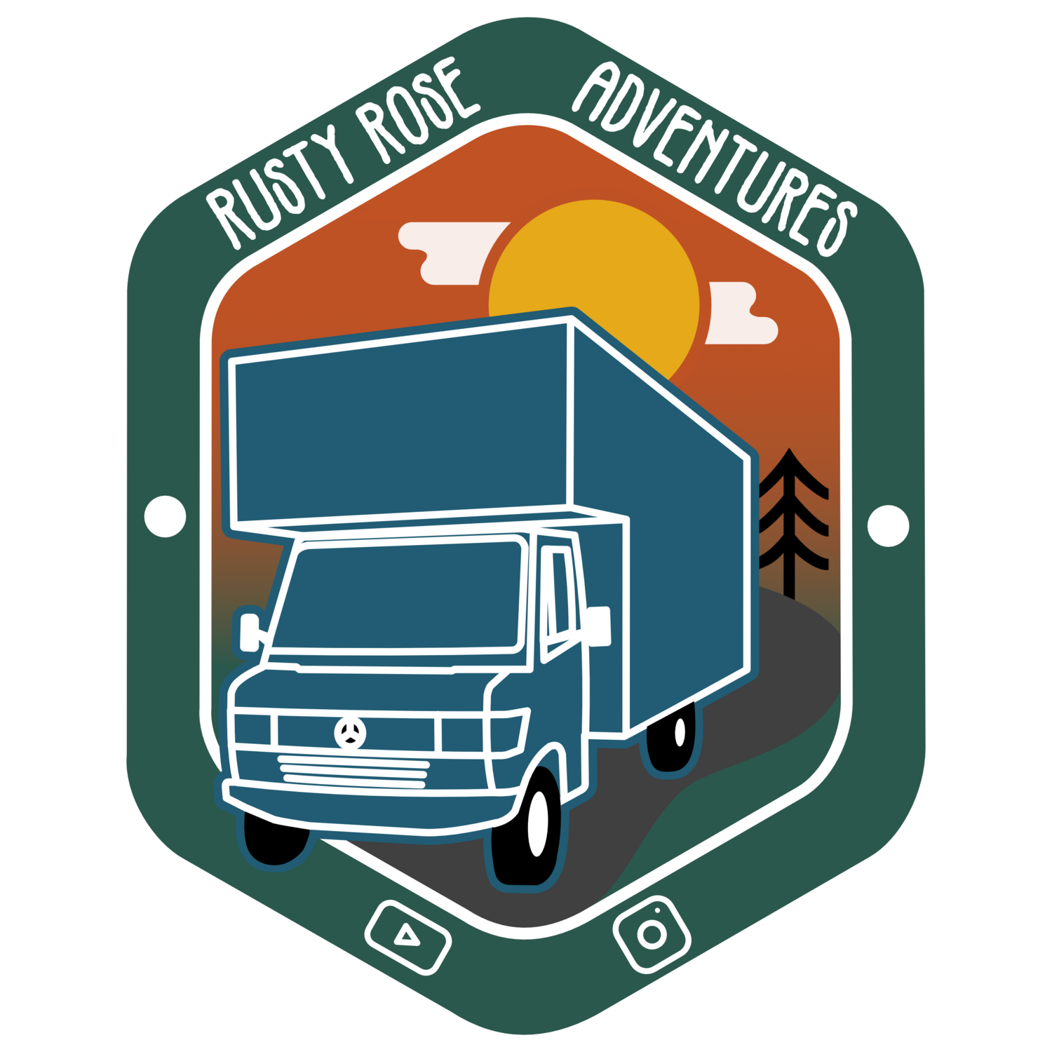 Rusty Rose Adventures Sticker