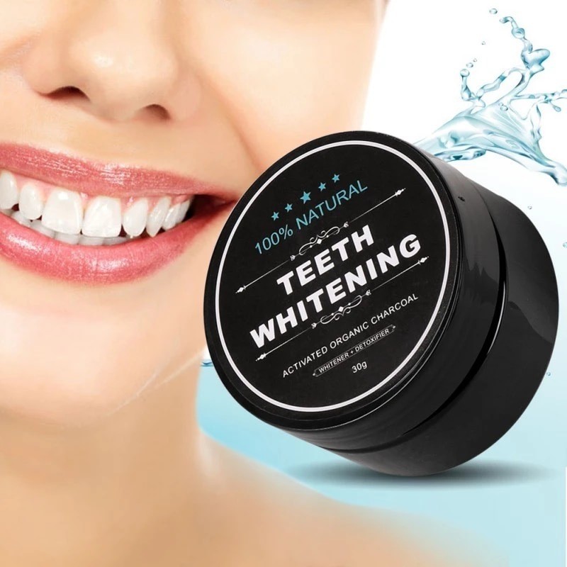 Teeth whitening charcoal powder