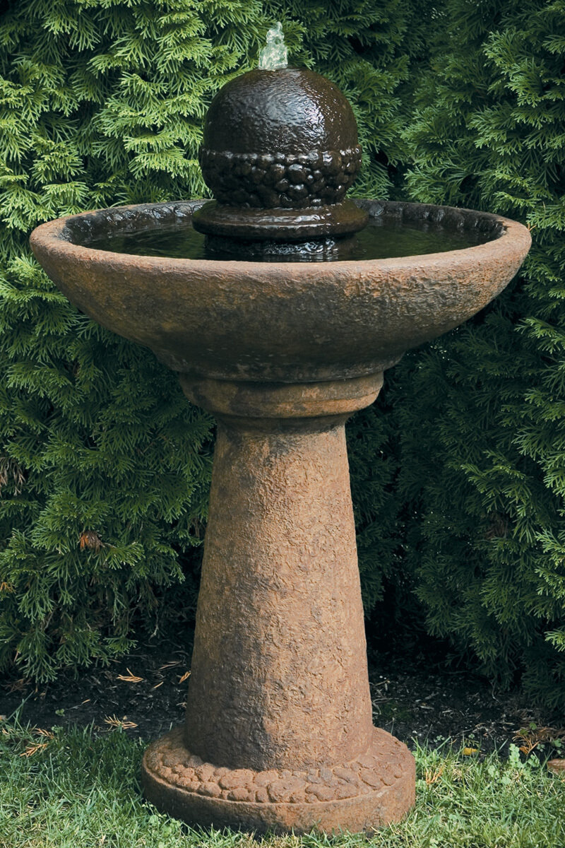 37&quot; Cobblestone Finial Fountain