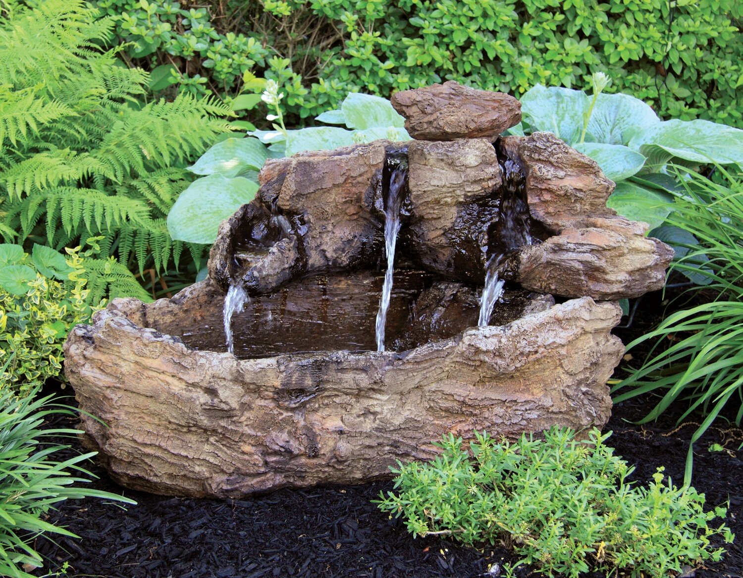 40&quot; Log Fountain (Light Up)
