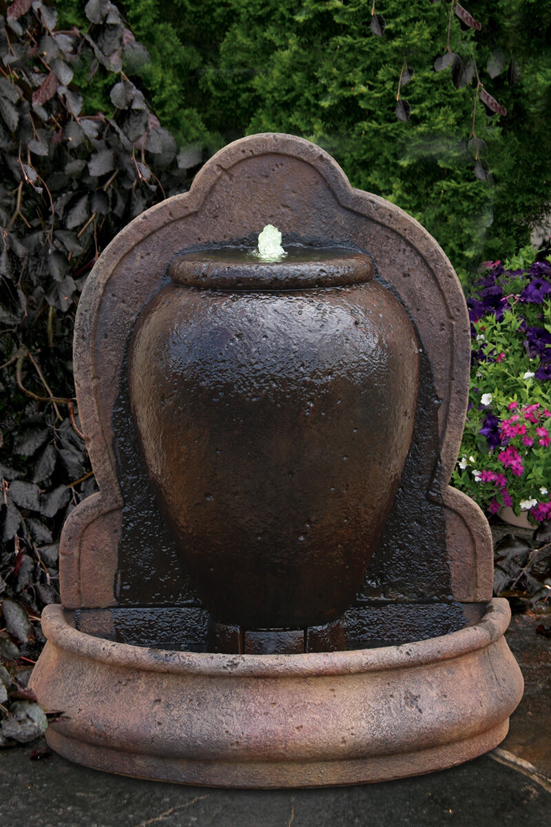 47" Azusa Urn Wall Fountain (Light Up)