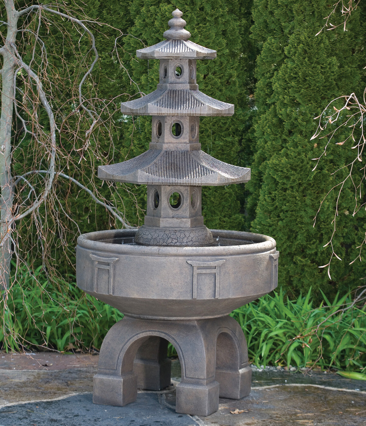 80&quot; Three Tier Pagoda Fountain