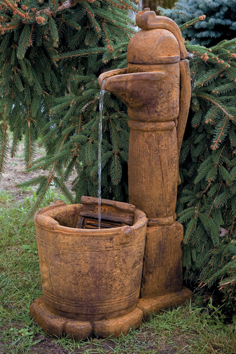 Country Pitcher Pump Fountain