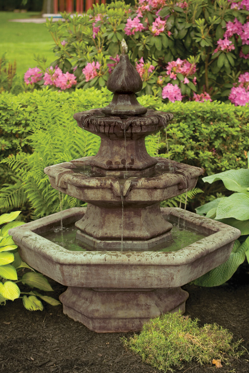 Three Tier Spade Fountain
