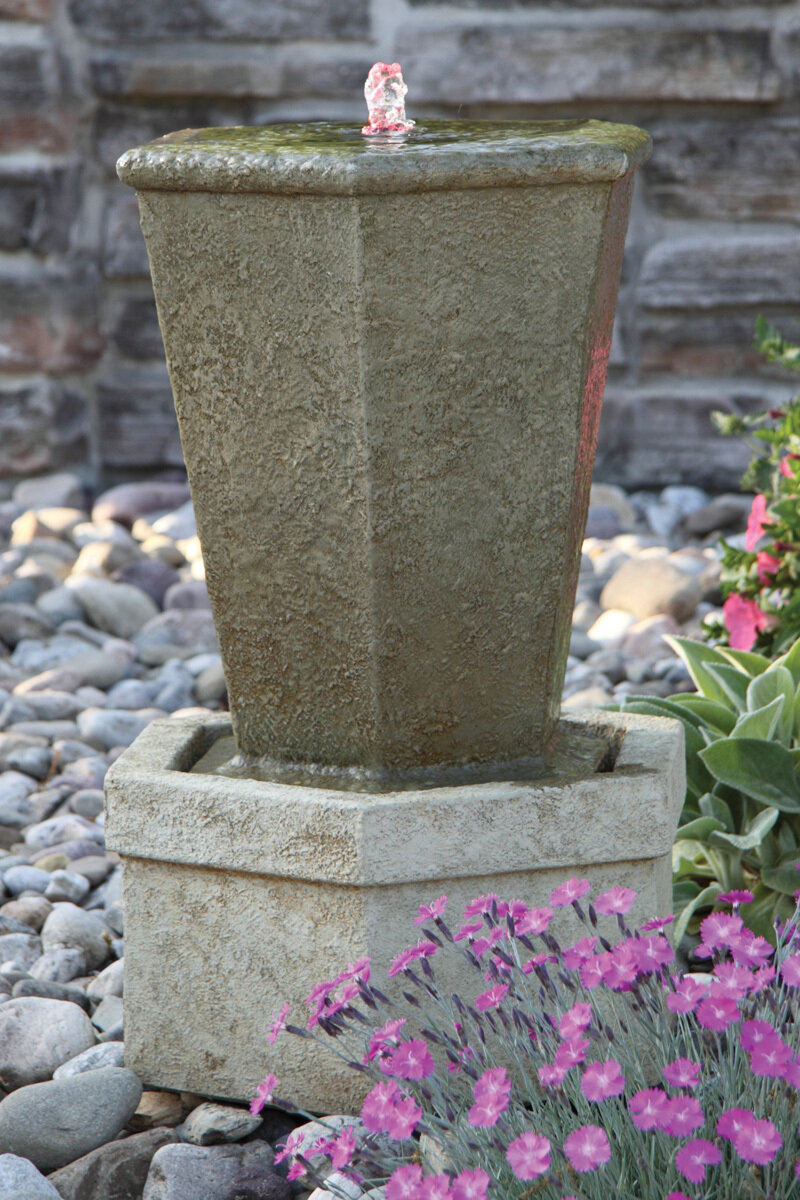 Tuscan Hex Urn Fountainette (Light Up)