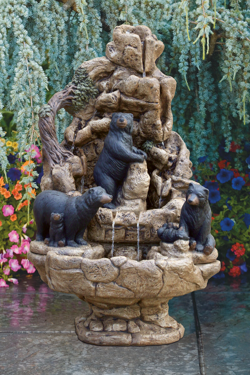 Wildlife Fountain-Bears