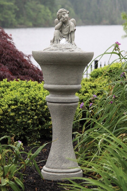 Sitting Angel Fountainette (Light Up)