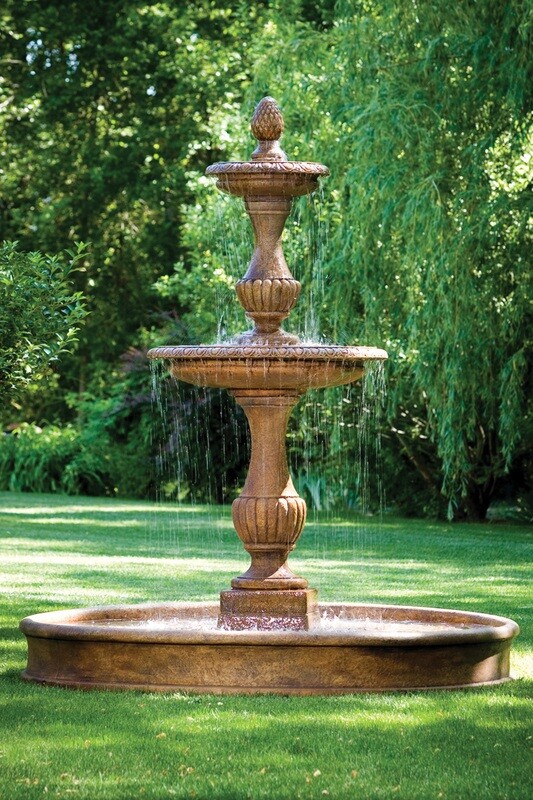 109" Savona Fountain On 8' Pool