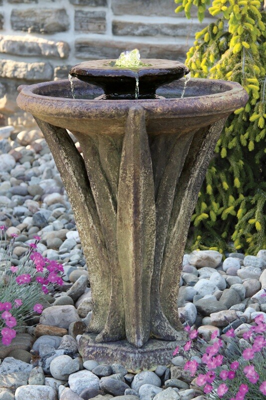 27" Two Tier Meadows Glow Fountain