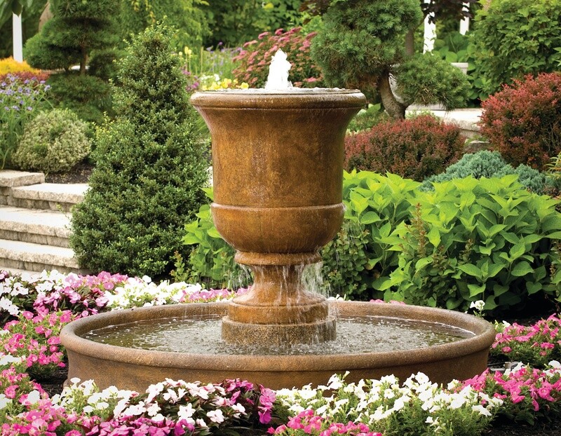 40" Cento Urn on 6' Pool Fountain