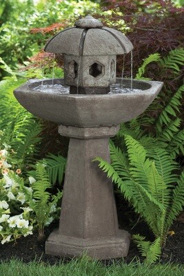 42" Spring Rain Pagoda Fountain