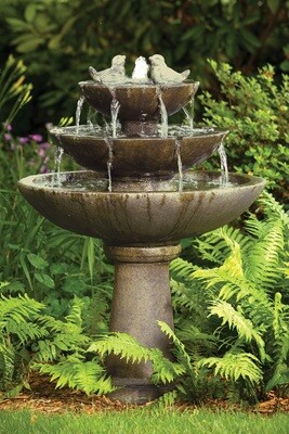 44" Tranquillity Spill Fountain With Birds
