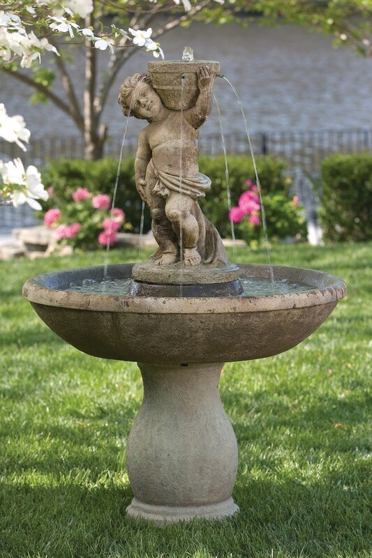 53" Classico Cherub Fountain