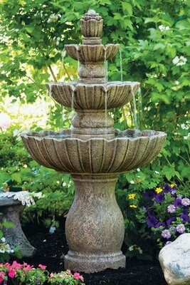 54" Mirabella Scallop Fountain