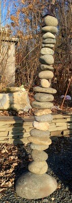 Stacked Stone Garden Ornament (Indoor or Outdoor)